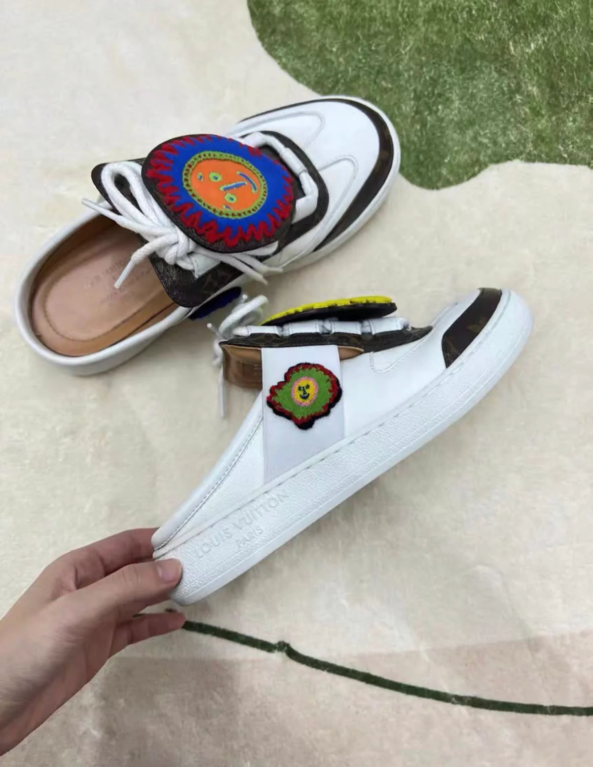 LV Louis Vuitton Yayoi Kusama mules size 36.5 - Image 3